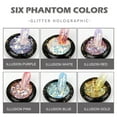 thumbnail image 6 of Firstfly 6 Colors Glitter Nail Sequins Kit with Brushes,3D Holographic Shimmer Iridescent Flakes Nail Art Makeup Decoration, Nail Sequin Foil Slices DIY Design Manicure, 6 of 7