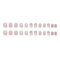thumbnail image 4 of Mubineo Press on Nails 24Pcs Christmas Short Fake Nails Glossy Glue On Square Manicure with Snowflake Glitter Design, 4 of 9