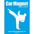 thumbnail image 1 of Magnets in Motion Martial Artist Male Car Magnet White, 1 of 4