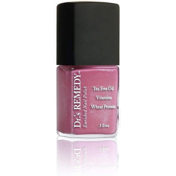 Esmalte de uñas enriquecido Drs Remedy: no tóxico, natural y orgánico - Formulado por médicos: fortalece, restaura, cura y protege '24-Free' - PLAYFUL Pink