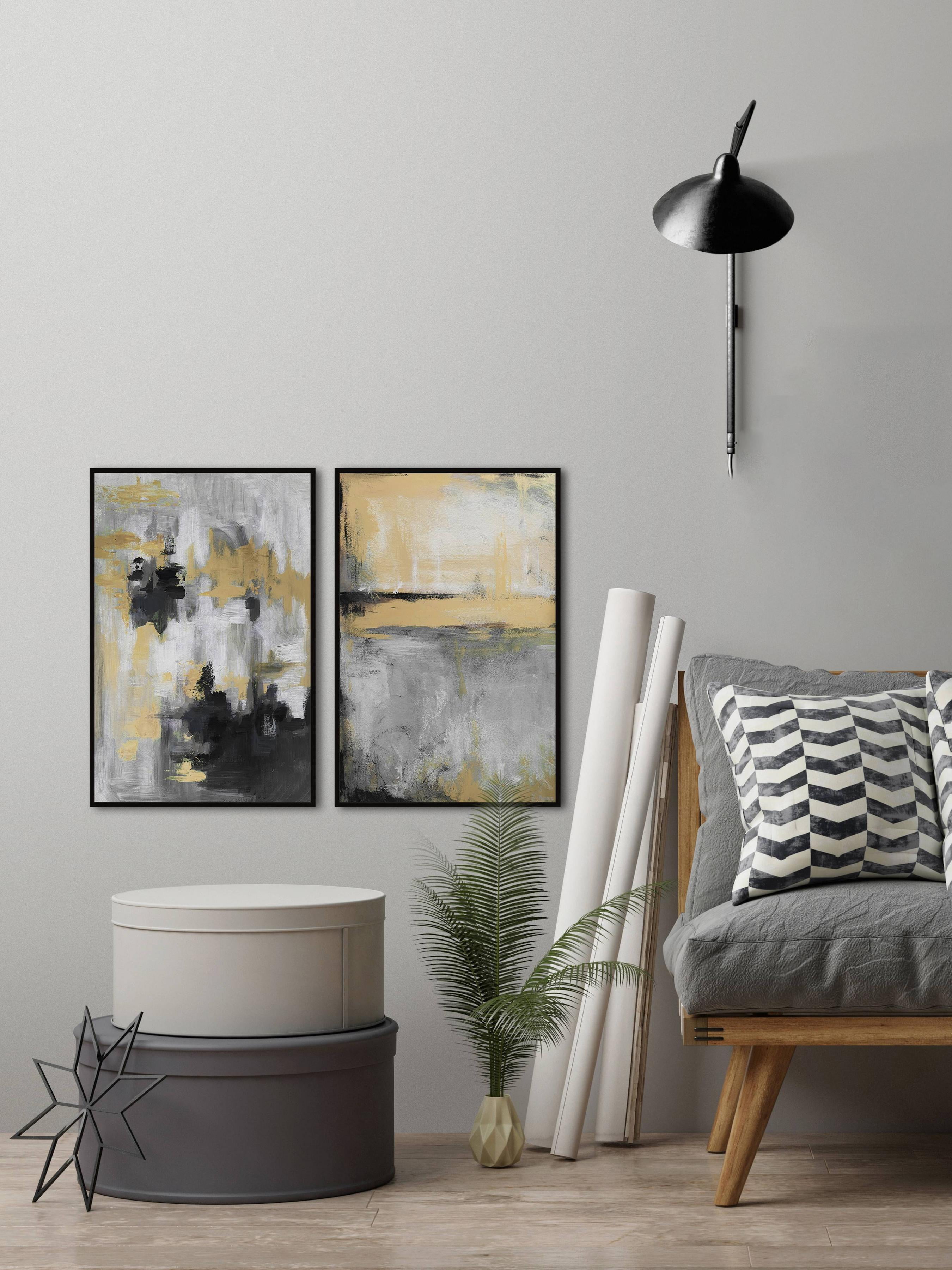 Golden Fog Diptych