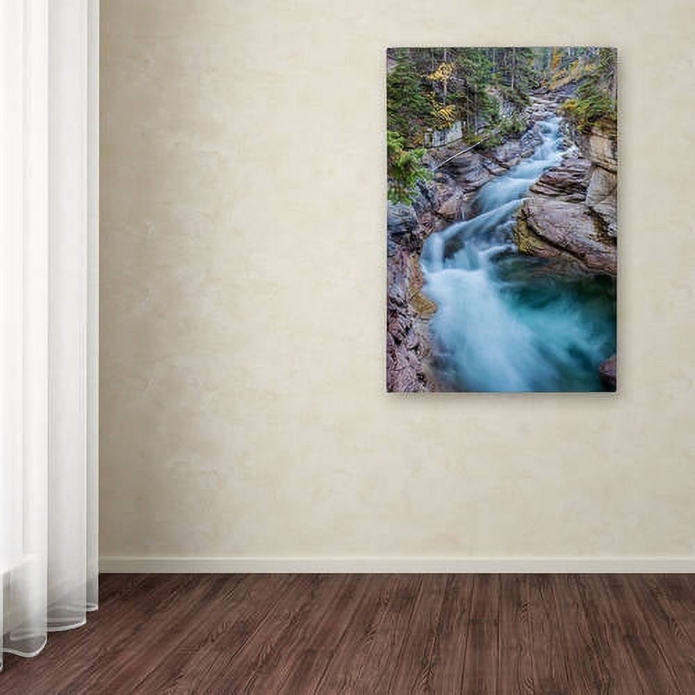 Trademark Fine Art 'Maligne River' Canvas Art by Pierre Leclerc