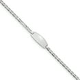 thumbnail image 1 of Beautiful 14k White Gold Oval Anchor ID Bracelet, 1 of 2