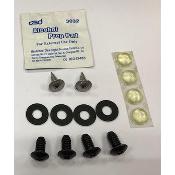 Trailfx Rh5016Xh Kit De Hardware De Montaje De Protector Contra Insectos Piezas De Repuesto Oe Para Protectores De Capó Trailfx Soportes De Acero Tornillos De Acero Inoxidable Y Topes De Goma