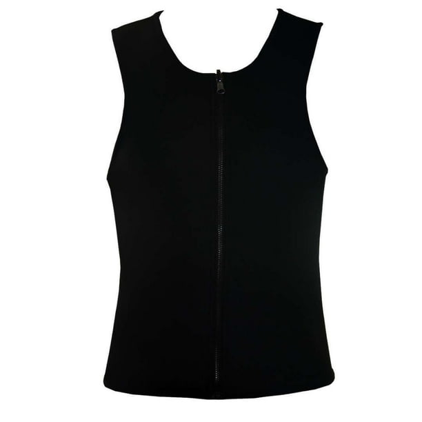 Corsé de neopreno con cremallera para hombre, ropa deportiva de fitness, corsé con barriga cervecera, chaleco