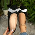 thumbnail image 4 of Willtoo Women’s Ballet Flats Round Toe Slip‑on Dress Casual Shoes, Non Slip Daily Work Mary Jane Flats Soft Light‑Weight Flat Footwear, 4 of 5