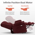 thumbnail image 4 of MCombo 22.4" Seat Width Lay Flat Dual Motor Power Recliner Lift Chair with Vibration and Heat, Infinite Position, 4 of 10