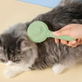 thumbnail image 4 of Meitianfacai Self-Cleaning Pet Comb - Hair Removal Brush with Stainless Steel Needle Massage Teeth, 7.09x3.15x1.97in Portable Grooming Tool for Dogs & Cats​（Green）, 4 of 7