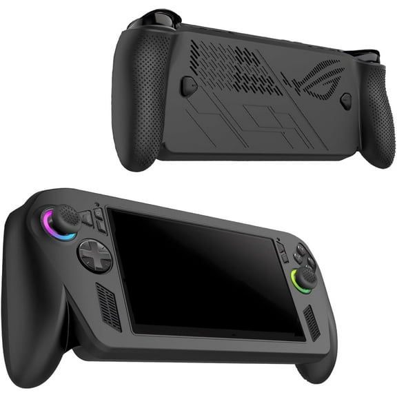 for ROG Xbox Ally X Handheld Game Console Protective case, Soft Silicone Shock-Absorbing Design, Anti-Slip and Anti-Fall Portable, Providing All-Round Protection for Xbox Ally X (Black)