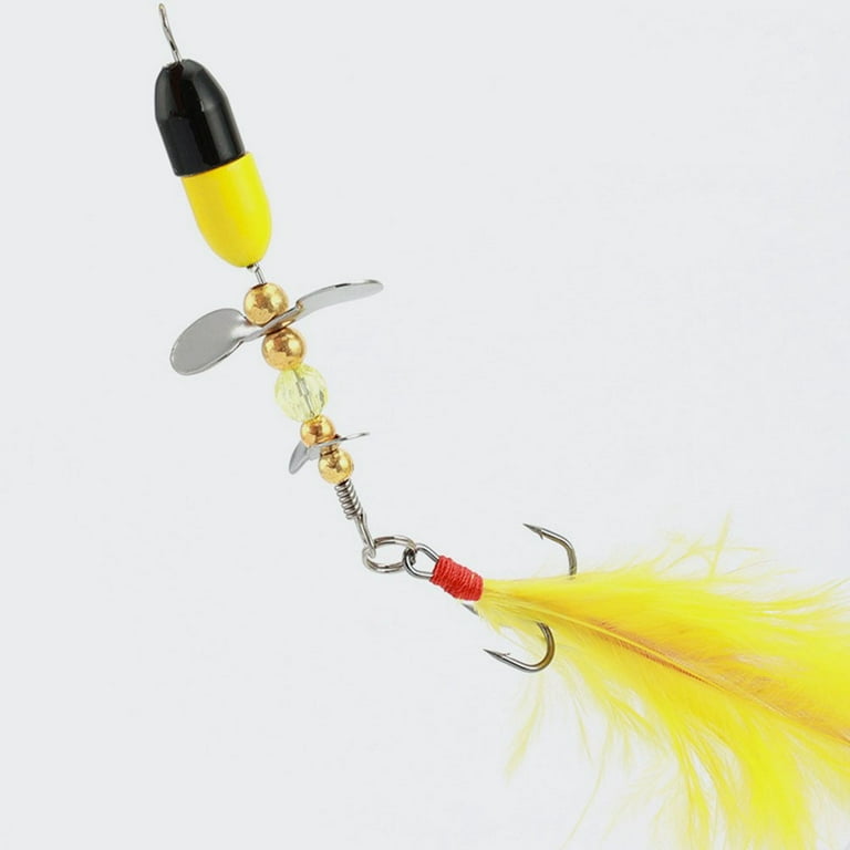 Spinnerbaits Fishing Lure Sequins Bait Feather Fish Hook For Bass Trout  Perch 