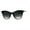 Green Tortoise, variant on Womens Mod Chic Oversize Cat Eye Metal Arm Luxury Sunglasses Brown Tortoise