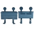 thumbnail image 1 of Bathroom Shelf, Wear-resistant Double Layer Storage Rack Durable Combined Design  For Makeup Storage For Kitchen Storage For Storage Pink,Blue,Gray, 1 of 8