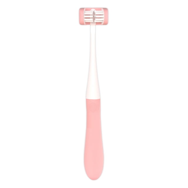 Niños cepillo de dientes antideslizante manual manual 360 grados cobertura entrenamiento cepillo diente suave herramienta herramienta de limpieza para regalos rosa Speravity CE011416-02