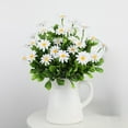 thumbnail image 2 of White Artificial Daisy Flowers - 2 Bulk Bundles for Outdoor/Indoor Decor, for Weddings, Parties & Table Centerpieces, 2 of 3