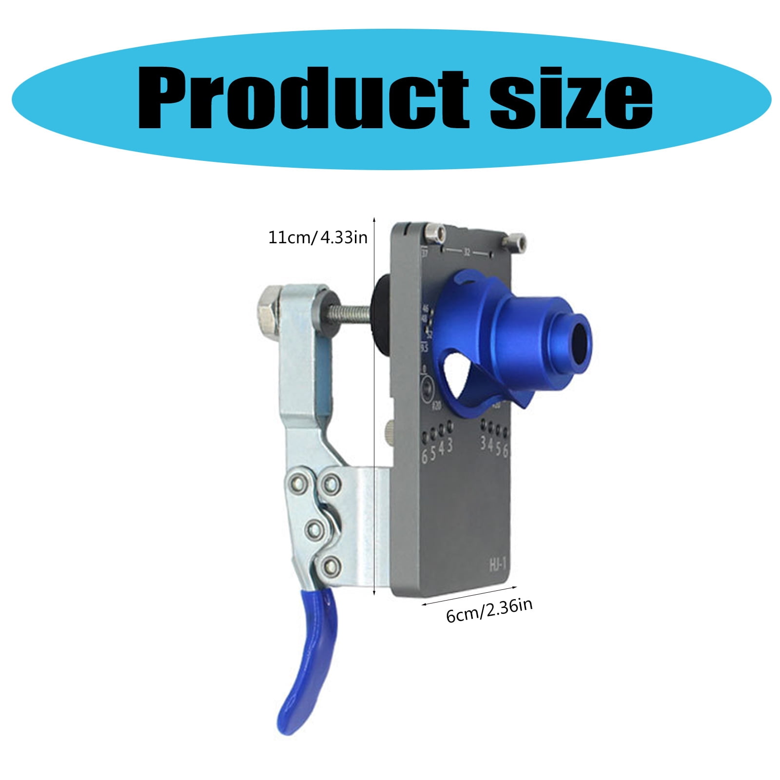 35mm Concealed Hinge Jig Boring Hole Drill Guide Cutter Bit Set Door Boring Hole Template and Bit for Cabinet Door