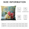 thumbnail image 5 of Creowell Hawaii Plumeria Flowers Pillow Covers Frangipani Blossom Print Throw Pillows White, 5 of 5
