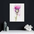 thumbnail image 4 of Nawypu  Scottish Thistle Flower Head Watercolour Scotland Canvas Art Print, 4 of 4