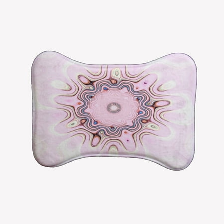 Simply Daisy Blush Flower Bone Shape Pet Feeding Mat for Dogs