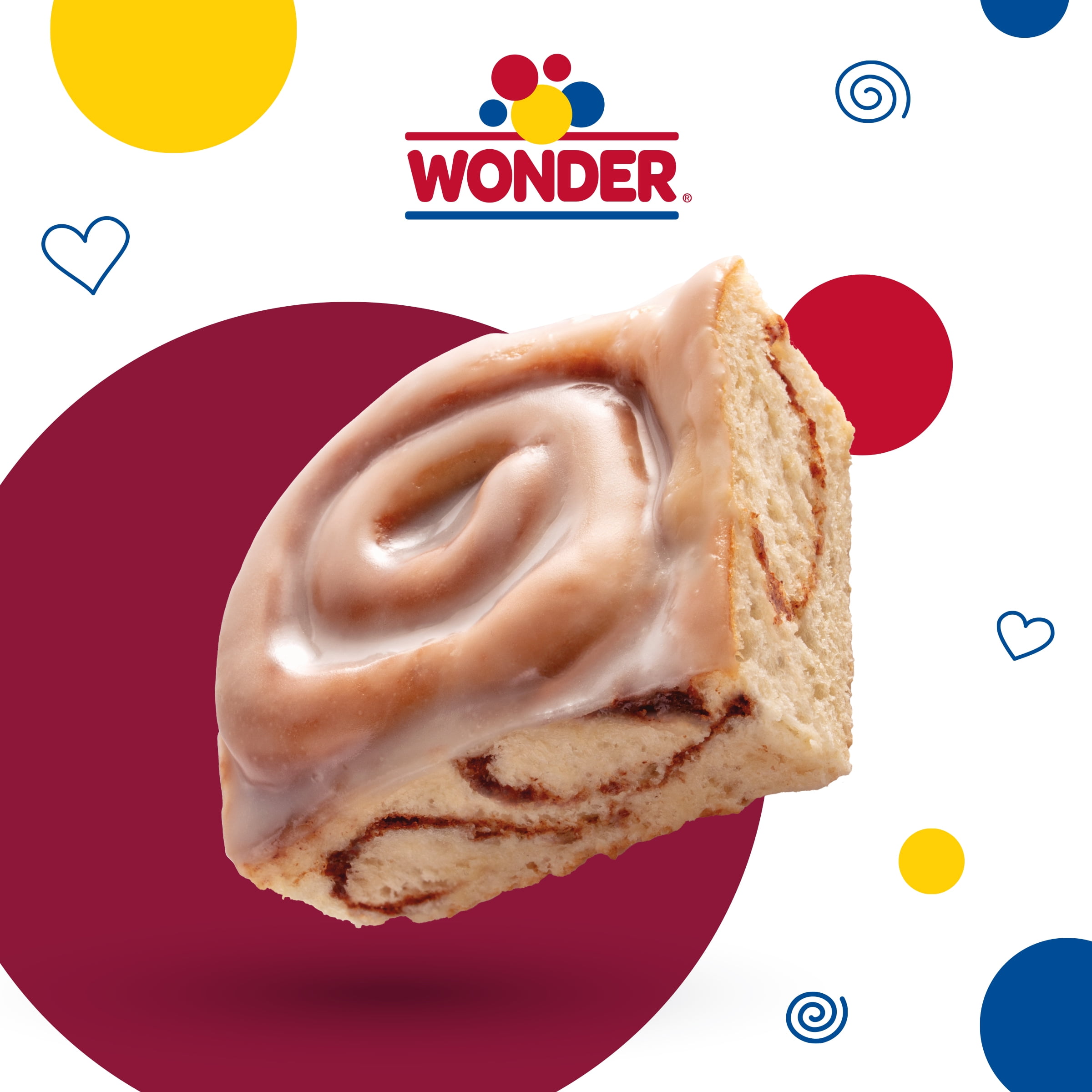 Wonder Cinnamon Rolls, Cinnamon Breakfast Pastry Sweet Rolls, 14.4 oz, 6 Count