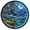 Forest Moon Stars, variant on Dailycode Night Light Wall Clock Glow in The Dark 12 inch Battery Operated Silent Luminous Clocks, Flower Seacoast