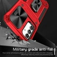 thumbnail image 3 of Allytech for Samsung Galaxy A13 5G Case with Camera Lens Protector, Full Body Shockproof Rugged Hybrid PC TPU Bumper Kickstand Slim Case Phone Cover for Samsung Galaxy A13 5G - Red, 3 of 10