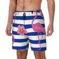 thumbnail image 1 of Fotbe Pink Flamingo Traje de Baño para Hombre – Shorts de Natación de Secado Rápido con Forro y Bolsillos-Small, 1 of 6