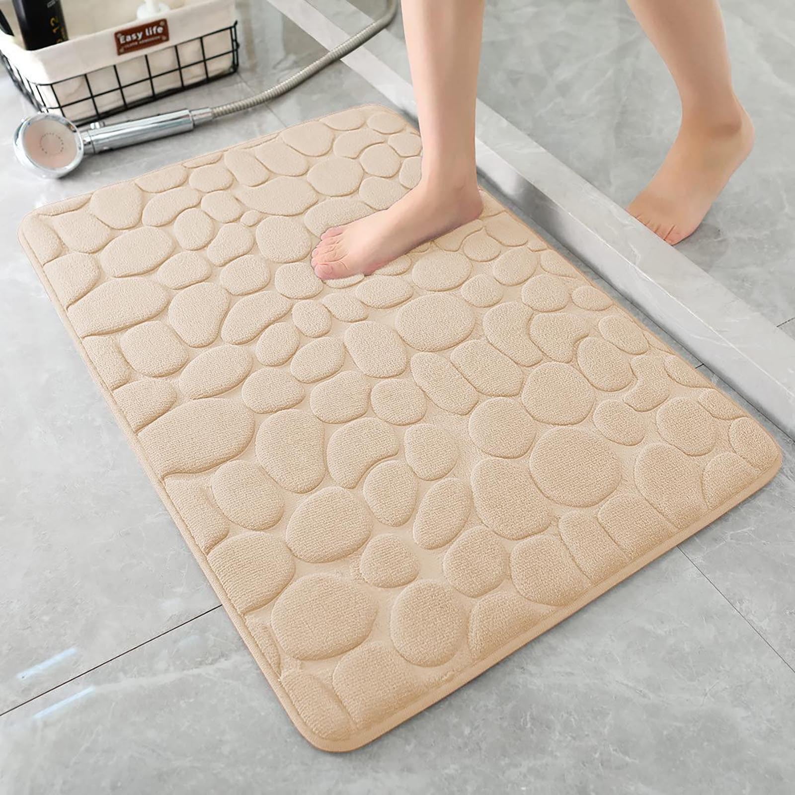 19.68x31.49 Memory Foam Bath Mat Bathroom mat Absorbent Anti-slip Mat  Floor Mats for Bath Room Shower 