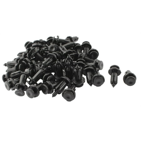 

Unique Bargains 50pcs Auto Car Door Mudguard 11mm Hole Plastic Rivets Trim Panel Retainer Clips