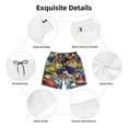 thumbnail image 6 of Yu-Gi-Oh Mens Swim Trunks Quick Dry Board Shorts with Mesh Lining Beach Shorts Swimwear Bathing Suits, 6 of 7