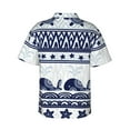 thumbnail image 3 of Kll Men'S Hawaiian Shirt Short Sleeve Button Down Beach Shirts-Sea Underwater Animals1, 3 of 8