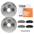 thumbnail image 1 of Kit de frenos Max Advanced Brakes para eje delantero, pastillas cerámicas y discos, 1 of 9