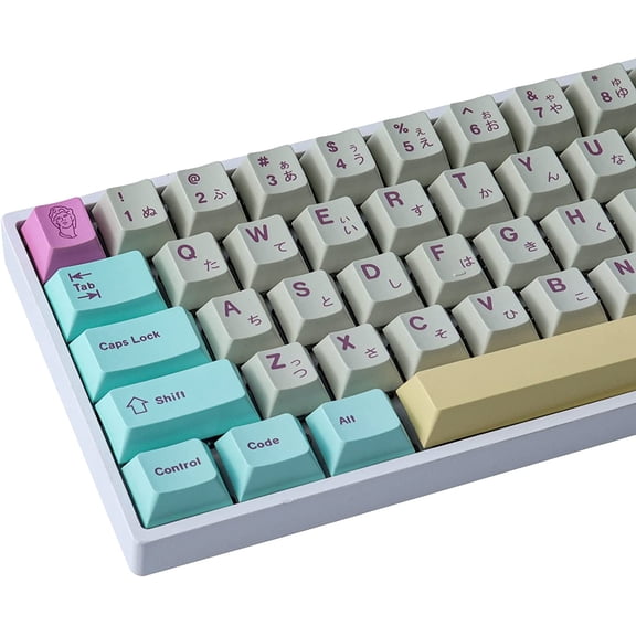 Sunzit 166 Keys PBT Keycaps,Dye Sublimation Keycaps Simulated Dream Cherry Profile Keycaps ASIN/ISO Layout for MX Switches Mechanical Gaming Keyboard