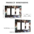 thumbnail image 3 of Cat Playing Dj Switch Cover Decorative Wall Plate 3-Gang Screwless Standard Size, 3 of 5
