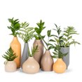 thumbnail image 4 of Ensemble de 2 Vases Mats Ocre, 4 of 4