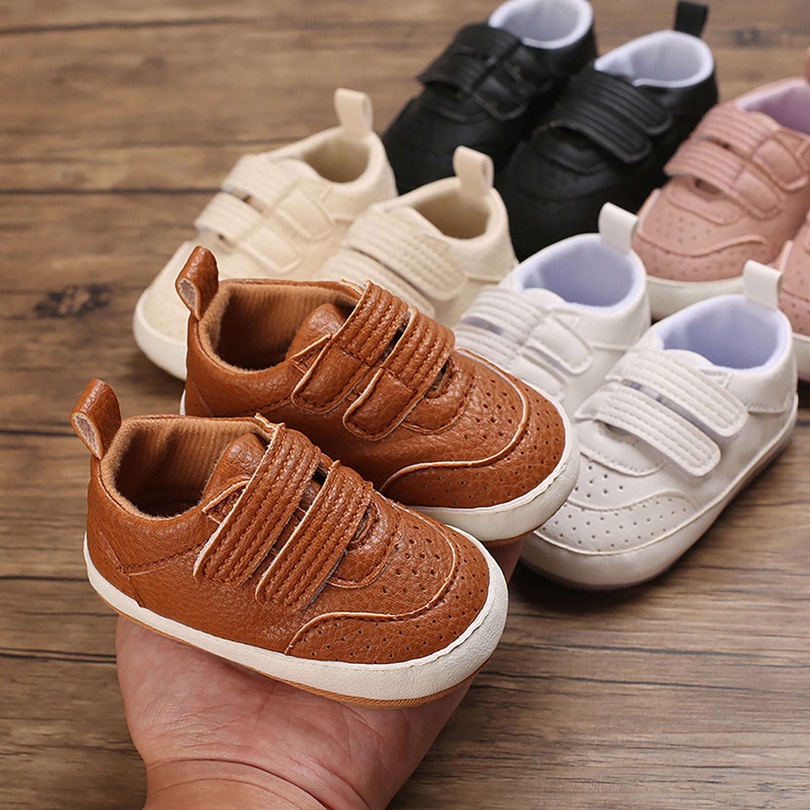 nsendm Baby Boys Shoes Infant Male 9 Month Old Shoes Spring and Autumn Children Baby Toddler Shoes Boys and Girls Flat Little Girl Casual Dress Shoes Brown 4 Walmart