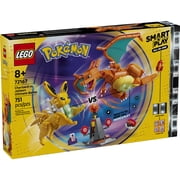 LEGO Pokémon SMART Play: Charizard vs. Jolteon Ultimate Battle - All-in-One Set with 2 SMART Bricks, 4 Tags, 2 Figures & Charger - Interactive Toy - Gift for Boys and Girls, Ages 8+ 72167