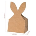 thumbnail image 2 of 24 Set Bow Easter Bunny Treat Bags, Rustic Paper Rabbit Ears Goodie Bags with Bow Ribbon, DIY Easter Gift Boxes & Baskets for Spring Party Favors,easter bunny bags,bunny goodie bags,spring gift bags, 2 of 5