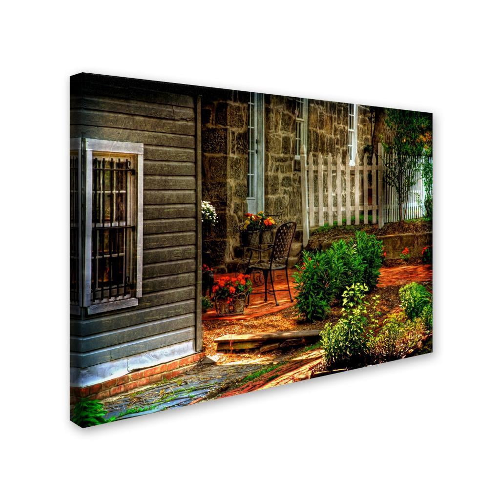 Trademark Fine Art "A Seat In the Shade" Canvas Art by Lois Bryan