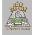 thumbnail image 2 of Girl's Toy Story Infinity and Beyond Buzz  Graphic Tee Athletic Heather Large, 2 of 5