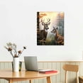 thumbnail image 2 of COMIO Farmhouse Deer Wall Art Rustic Wildlife Elk Wall Decor Country Deer Picture Canvas Prints Framed Modern Artwork For Home Living Room Bedroom Bathroom, 2 of 4