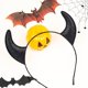 thumbnail image 4 of Diadema de cuernos de diablo con purpurina, disfraz de diablo de cuernos de diablo negro para mujeres, hombres y niñas, disfraz de Halloween, diadema para cosplay (negro), 4 of 4
