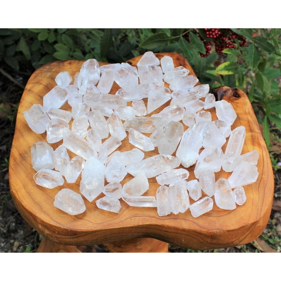 Wholesale Bulk Lot 1 lb Natural Clear Quartz Crystal Points Wand, AAA Quality