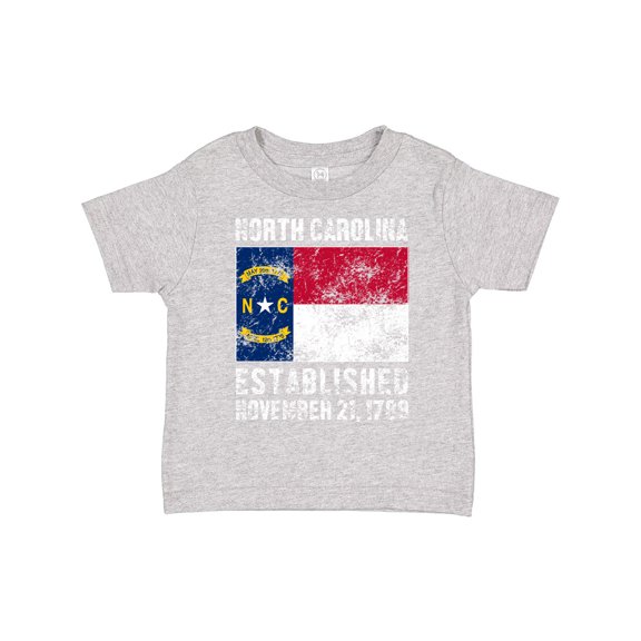 Inktastic Established November 21, 1789 North Carolina Flag Boys or Girls Toddler T-Shirt