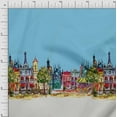 thumbnail image 1 of Soimoi Cotton Cambric Fabric Buildings Panel Decor Fabric Printed Yard 56 Inch Wide, 1 of 1
