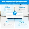 thumbnail image 3 of Giantex 18000 BTU Split Air Conditioner, Inverter Air Conditioner w/5 Operation Modes, Self-Cleaning Function & Installtion Kit Included, Energy Efficient AC Unit, 3 of 7