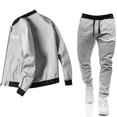 thumbnail image 2 of Conjunto de chaqueta informal con cremallera para hombre, de color sólido chaqueta cómoda, moda popular, primavera y otoño, nuevo, 2024, 2 of 5