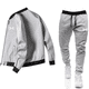 thumbnail image 2 of Conjunto de chaqueta informal con cremallera para hombre, de color sólido chaqueta cómoda, moda popular, primavera y otoño, nuevo, 2024, 2 of 4