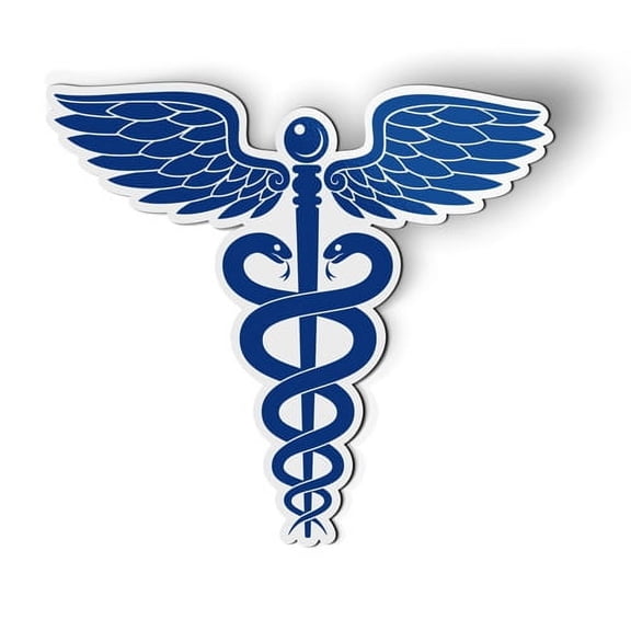Caduceus Snake Medical EMT - 5.5" Magnet for Car Locker Refrigerator