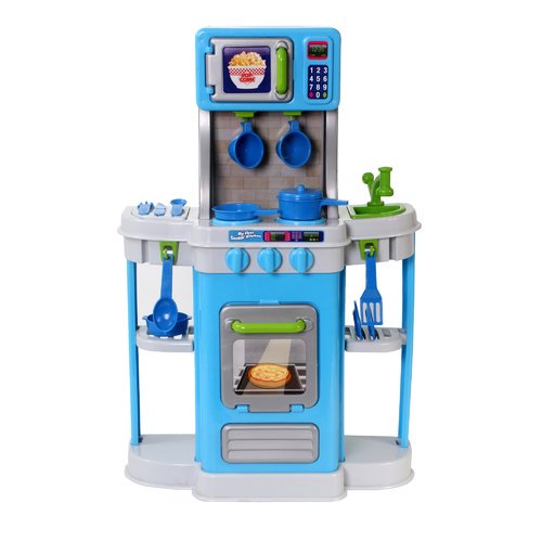 Amloid My First Cookin' Kitchen, Assembled, Blue and Green