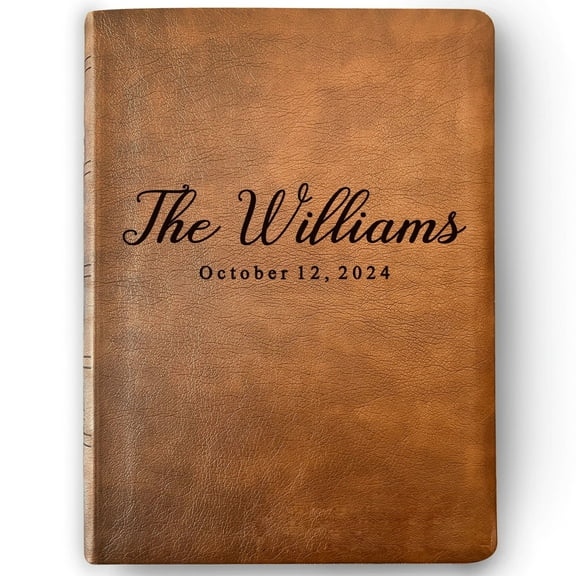 Personalized NASB Family Bible, NASB Custom Family Tree Bible, Wide Margin, Custom Engraved Bible for Wedding, Christian Gift, Wedding Gift